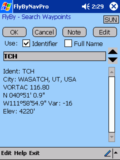 FlyBy - Search Waypoints