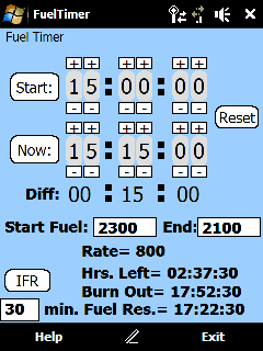 Windows Mobile - Fuel Timer