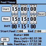 Palm OS - Fuel Timer