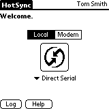 HotSync User Name