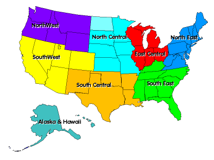 FlyBy Nav Data Regions Map